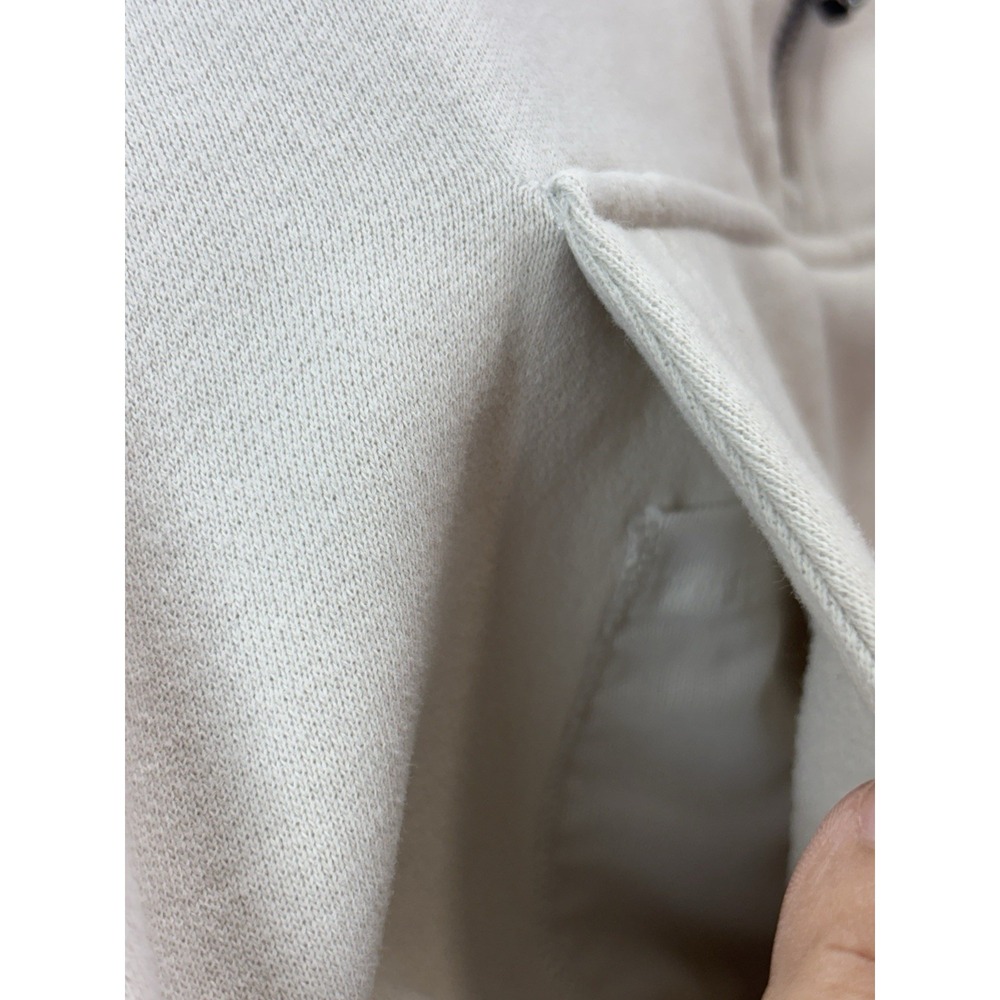 Lululemon Women Cream Scuba Oversized Half Zip Cropped Pullover Sweatshirt M/L - Picture 5 of 16